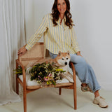 IZZY YELLOW STRIPED BLOUSE
