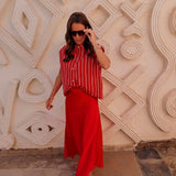 LOULOU RED SKIRT