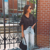 CELINE BROWN BLOUSE