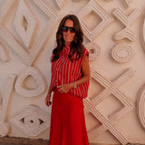 LOULOU RED SKIRT