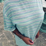 CORUNA MINT STRIPED DRESS