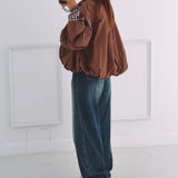 LISE BROWN CHECKERED JACKET