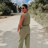 MARAVILLA KHAKI JUMPSUIT