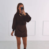 BELINDA BROWN CHECKERED SKORT