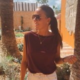 SUAVE BURGUNDY SUMMER TOP