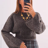 COLETTE BROWN KNITTED SWEATER