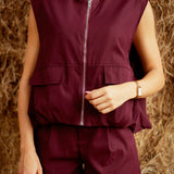 EMBERLY BORDEAUX TWO-PIECE SET