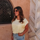 SOUIRA LIGHT YELLOW T-SHIRT