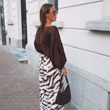 CHARLENE BROWN/ECRU TIGER PANTS