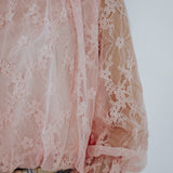 ARIANA LIGHT PINK LACE BLOUSE