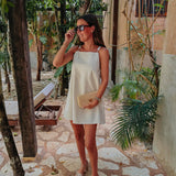 ALEGRE BEIGE LINEN DRESS