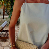 ALEGRE BEIGE LINEN DRESS