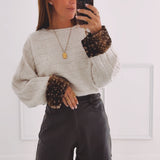 ELISSA BEIGE BAMBI PULLOVER