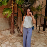 EL BACHIRI LIGHT BLUE PANTS