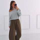 SIENNA KHAKI BALLOON PANTS