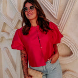 HABIBA DARK PINK MUSTHAVE BLOUSE