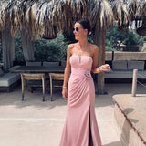 PALMIRA OLD PINK BUSTIER DRESS