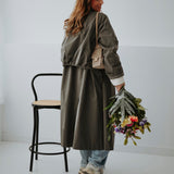 CIBELY DARK GREY MUSTHAVE TRENCHCOAT
