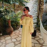 PAOLA YELLOW TWO-PIECE SET
