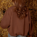 GLOREE BROWN SWEATER