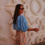 DOHA LIGHT BLUE BLOUSE