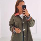 LENORA KHAKI ZIP JACKET