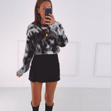 JUDITH BLACK SUEDE SKORT