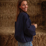 HELLO SEPTEMBER DARK BLUE ZIP JACKET