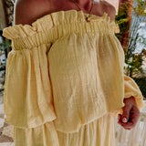 PAOLA YELLOW TWO-PIECE SET
