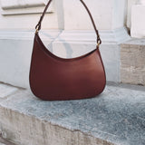 BRASKA BORDEAUX LEATHER BAG