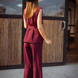 JOLENE BORDEAUX PANTS