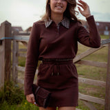 KENTUCKY BROWN TWO-PIECE SET