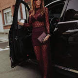 KATE BORDEAUX LACE SKIRT