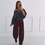 FIEN DARK BLUE CHECKERED BLOUSE
