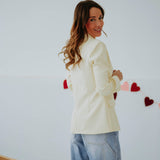 DATENIGHT LIGHT YELLOW BLAZER