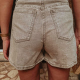 BEIGE DENIM SHORT 9138-11