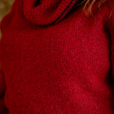 IVYLYN RED KNIT TWO-PIECE SET