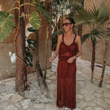GUADALAJARA TERRACOTTA BROWN TWO-PIECE SET