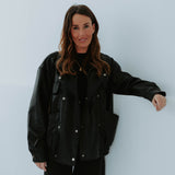 NELY BLACK LEATHER JACKET