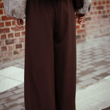 PARKER BROWN WIDE BELT PANTS PRE-ORDER