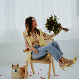 SELENA BABY YELLOW SLEEVELESS BLAZER