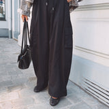 DELLA-RAE BLACK CARGO PANTS