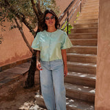 HABIBA MINT GREEN MUSTHAVE BLOUSE