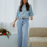 BLUE TALL EXTRA TALL WIDE LEG JEANS 7392