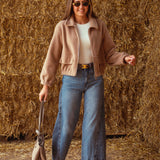 SADDLEWOOD BEIGE ZIP JACKET