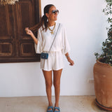 EIVISSA ECRU TWO-PIECE SET