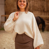 EILEEN ECRU KNITTED SWEATER