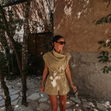 SAFARI BEIGE PLAYSUIT