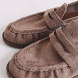 BRIANA TAUPE SUEDE LOAFERS