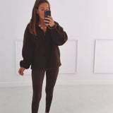 COZY & CHILL BROWN LEGGING